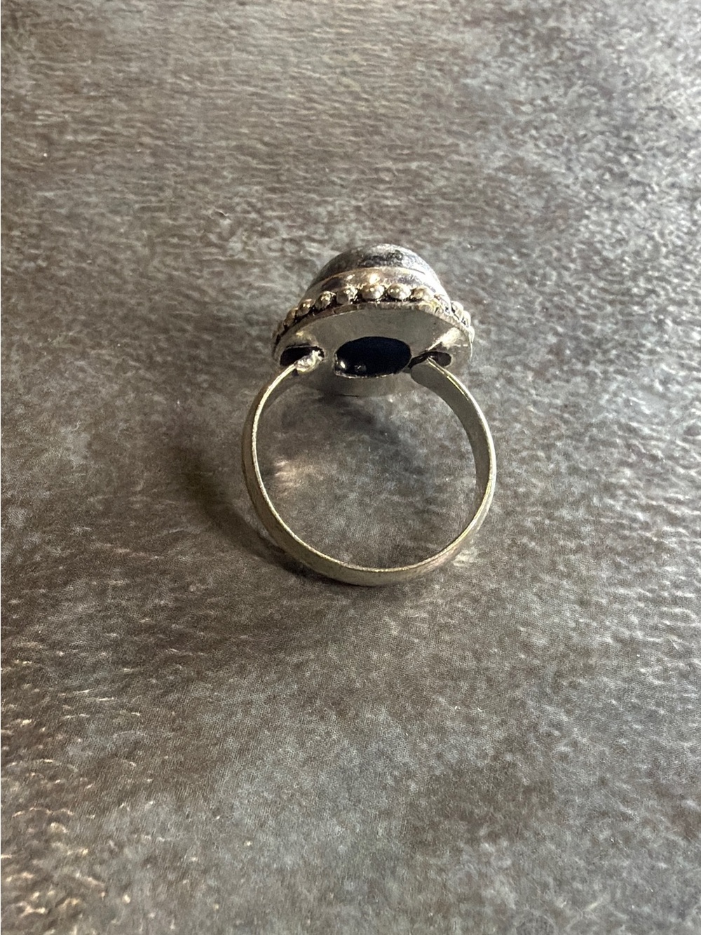 Vintage Style Boho Women Jewelry Ring Size 7.5 Silver 925 Sodalite Gemstone - Picture 4 of 4